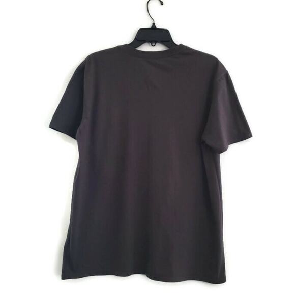 Anvil Men's Dark Gray Graphic Short Sleeve Tee Shirt Large - Picture 2 of 5